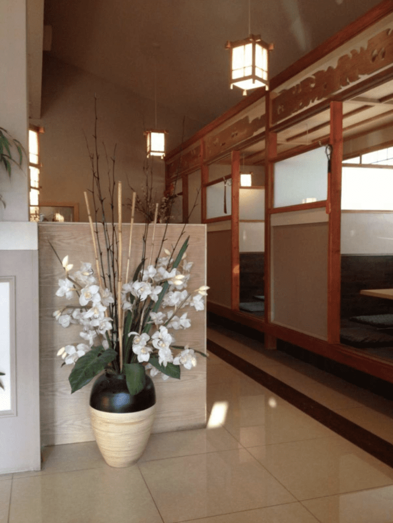 Traditional tatami rooms at Ozeki Japanese Restaurant in Kelowna 